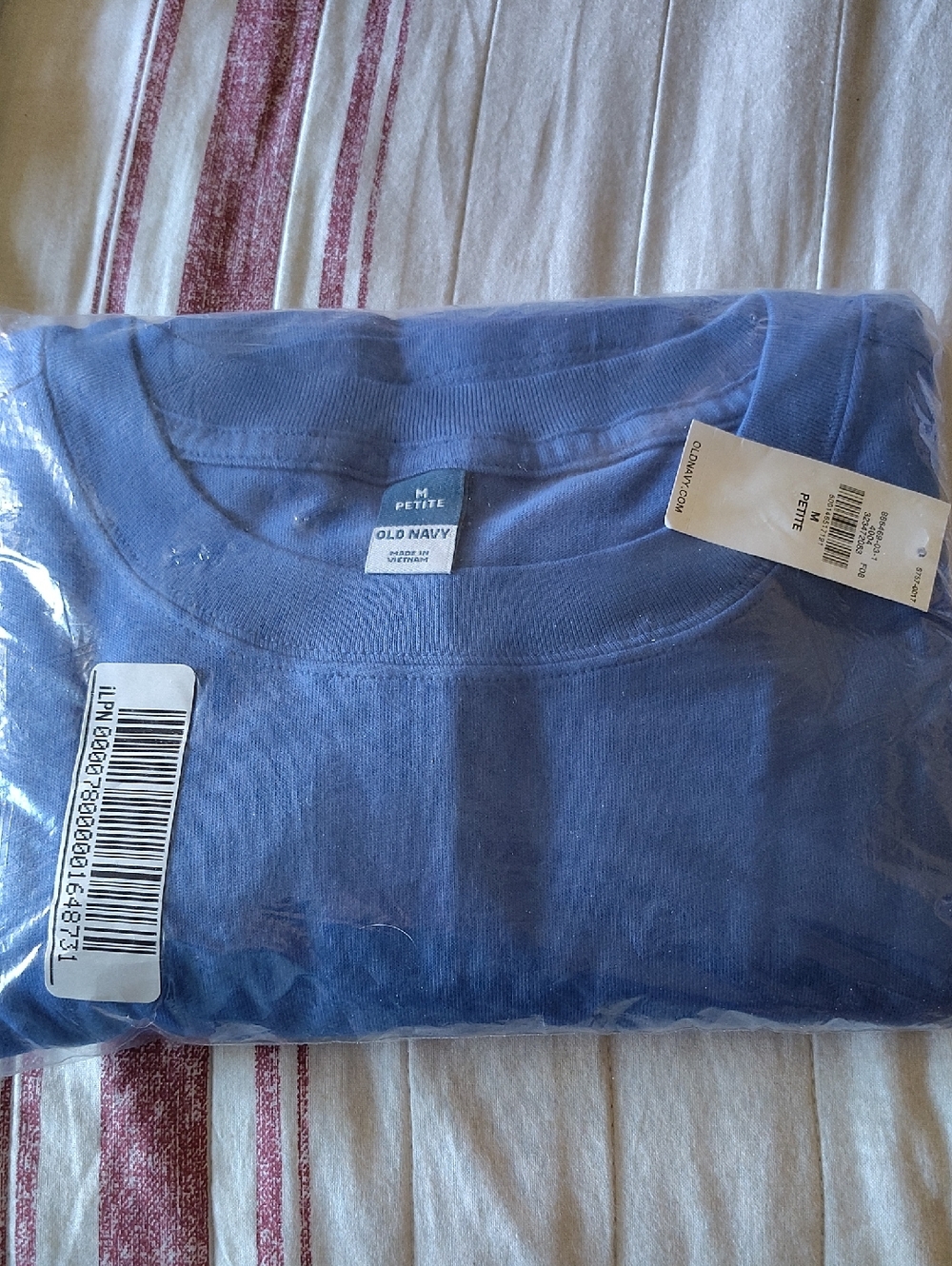 Old Navy Petite Crewneck T-Shirt dress in Periwinkle Blue